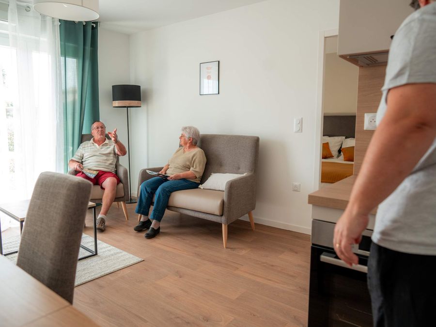 Salon d'un appartement à Legé