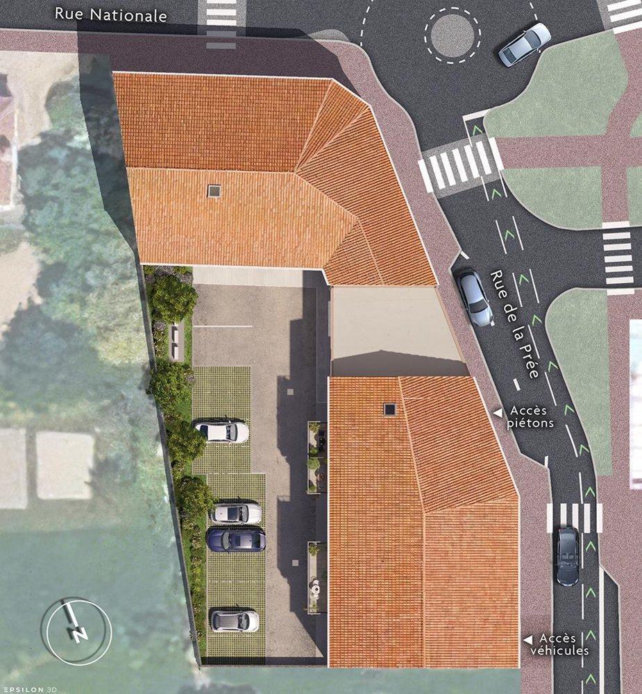 Plan de masse de la résidence Mona Nova Les Herbiers